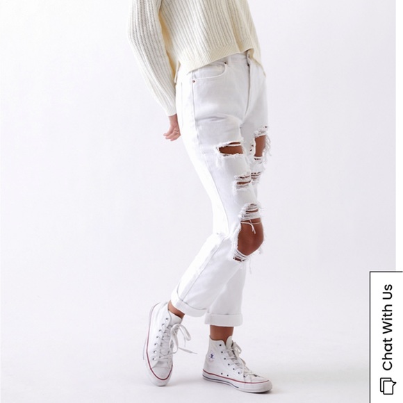 PacSun Prime White Mom Jeans - Picture 3 of 13
